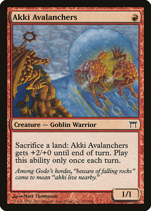 Akki Avalanchers highlighted card art
