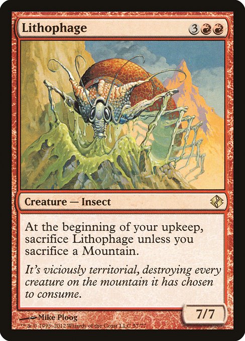 Lithophage highlighted card art
