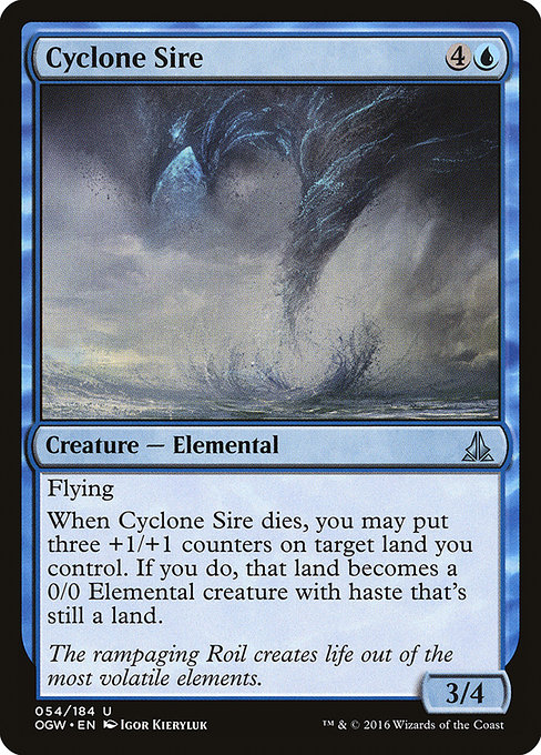 Cyclone Sire highlighted card art