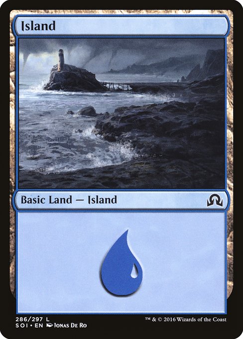 Island from Shadows over Innistrad