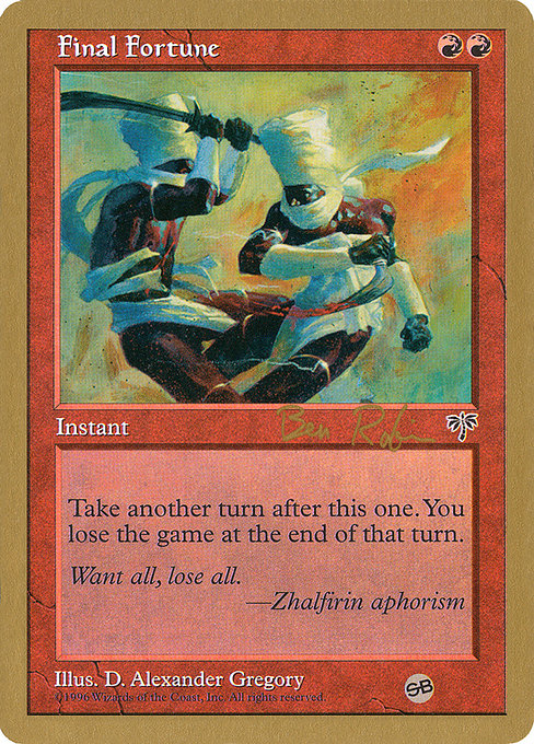 Final Fortune from World Championship Decks 1998