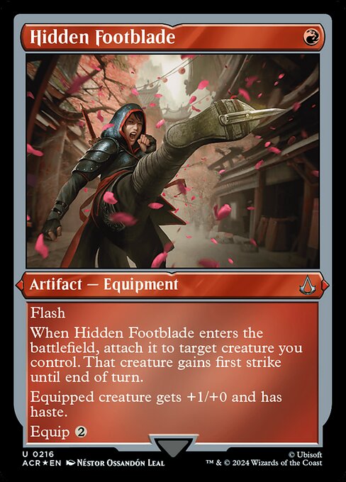 Hidden Footblade highlighted card art
