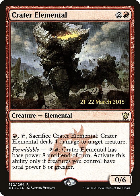Crater Elemental highlighted card art
