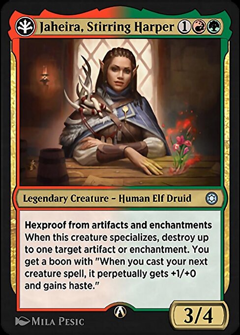 Jaheira, Stirring Harper highlighted card art