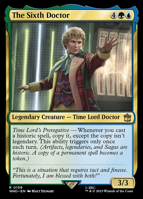 The Sixth Doctor from Doctor Who