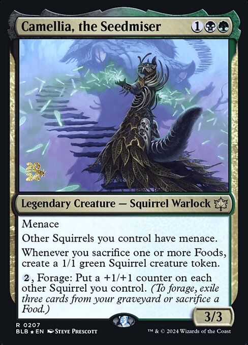 Camellia, the Seedmiser from Bloomburrow Promos