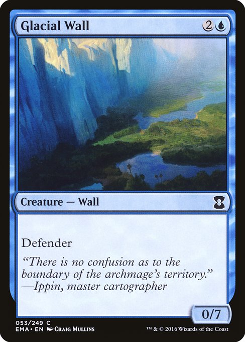 Glacial Wall highlighted card art