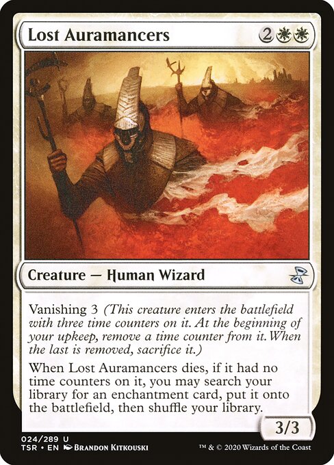 Lost Auramancers highlighted card art