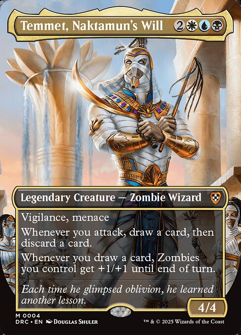 Temmet, Naktamun's Will highlighted card art