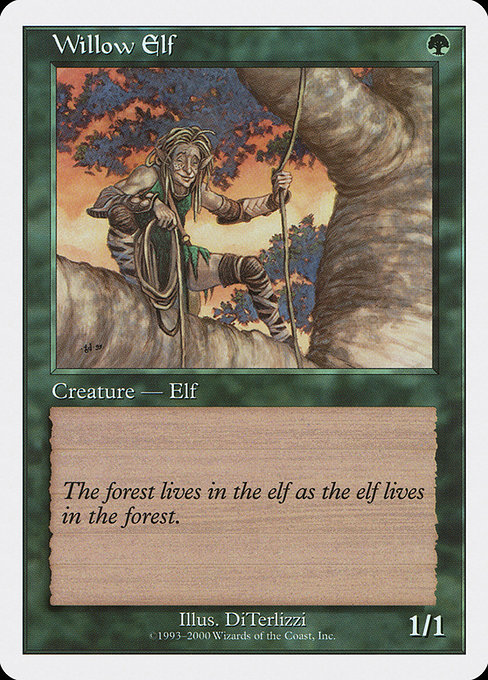 Willow Elf highlighted card art