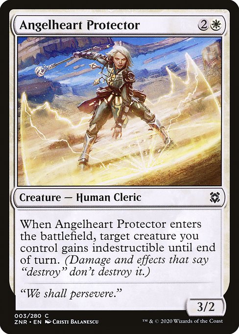 Angelheart Protector highlighted card art