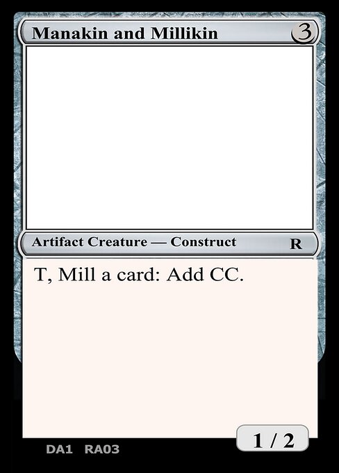 Manakin and Millikin highlighted card art