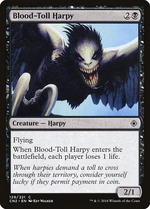 Blood-Toll Harpy highlighted card art