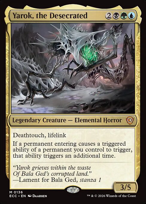 Yarok, the Desecrated from Lorwyn Eclipsed Commander