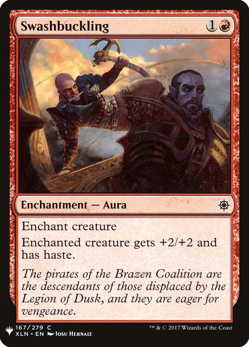 Swashbuckling highlighted card art