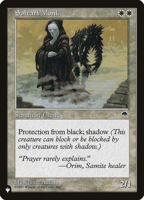 Soltari Monk highlighted card art