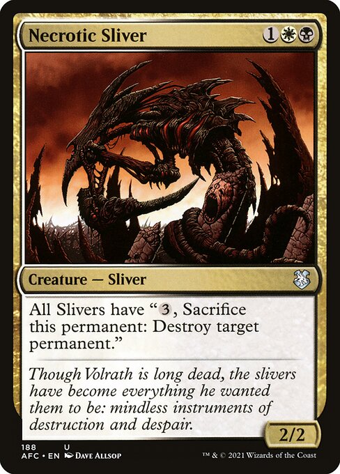 Necrotic Sliver from Forgotten Realms Commander