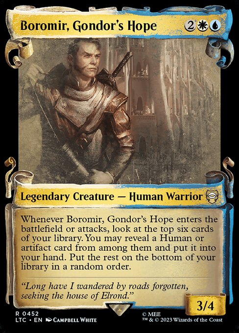 Boromir, Gondor's Hope highlighted card art