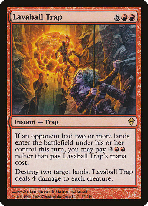 Lavaball Trap highlighted card art