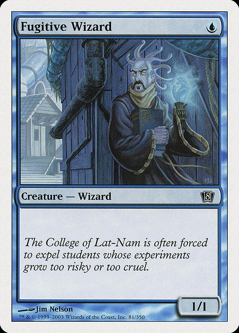 Fugitive Wizard from Eighth Edition