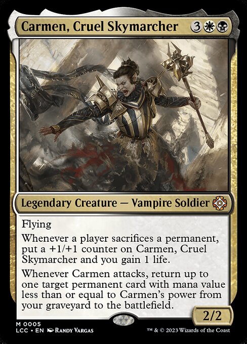 Carmen, Cruel Skymarcher from The Lost Caverns of Ixalan Commander