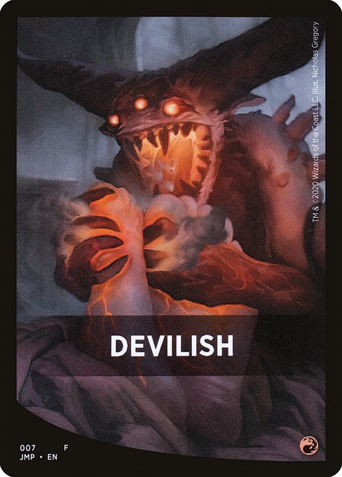 Devilish highlighted card art