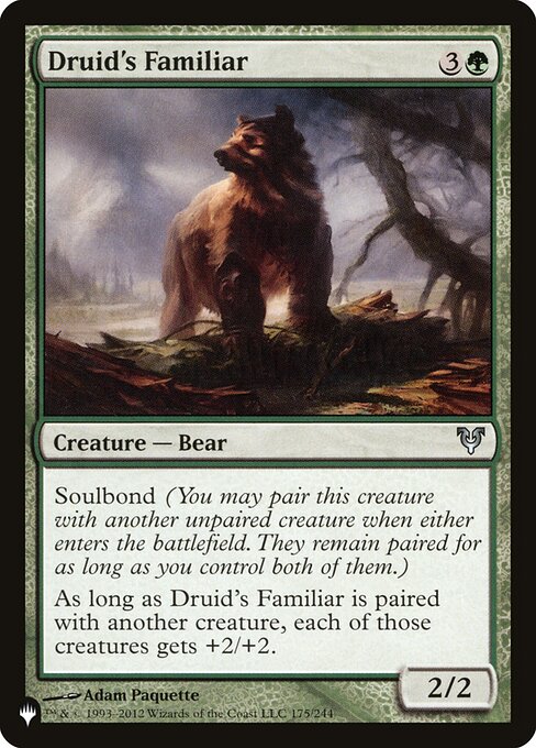 Druid's Familiar highlighted card art