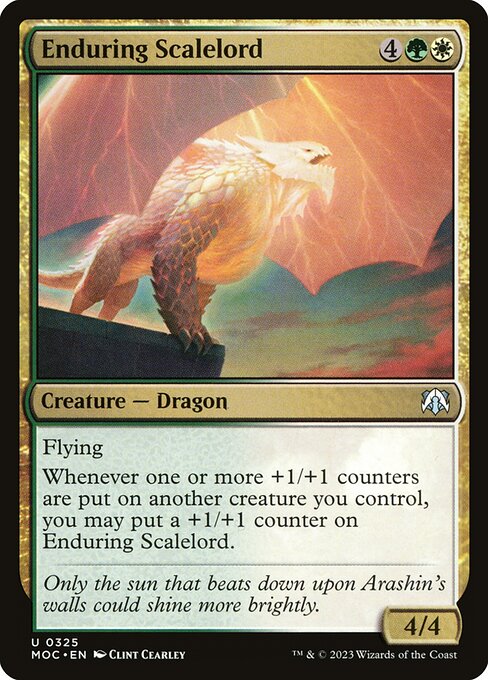 Enduring Scalelord highlighted card art