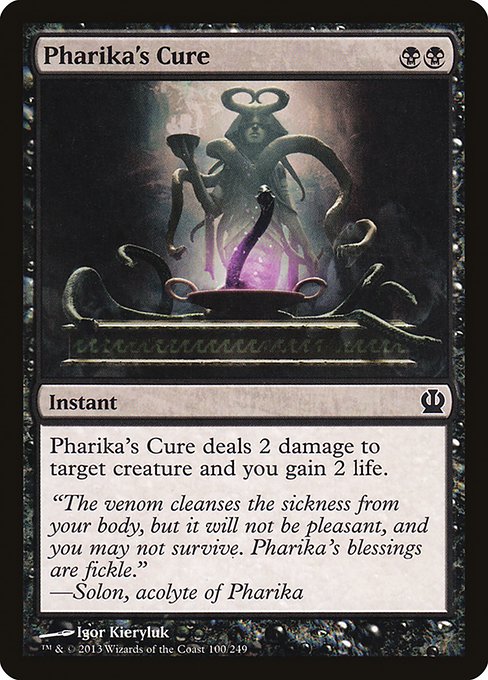 Pharika's Cure highlighted card art