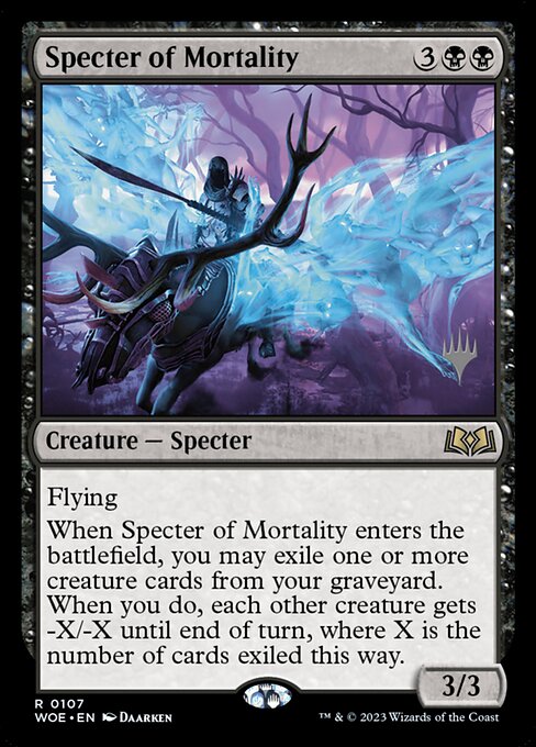 Specter of Mortality from Wilds of Eldraine Promos
