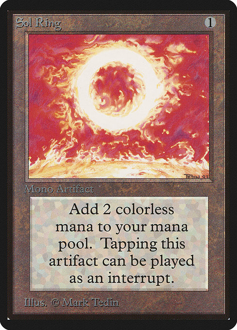 Sol Ring from Limited Edition Beta