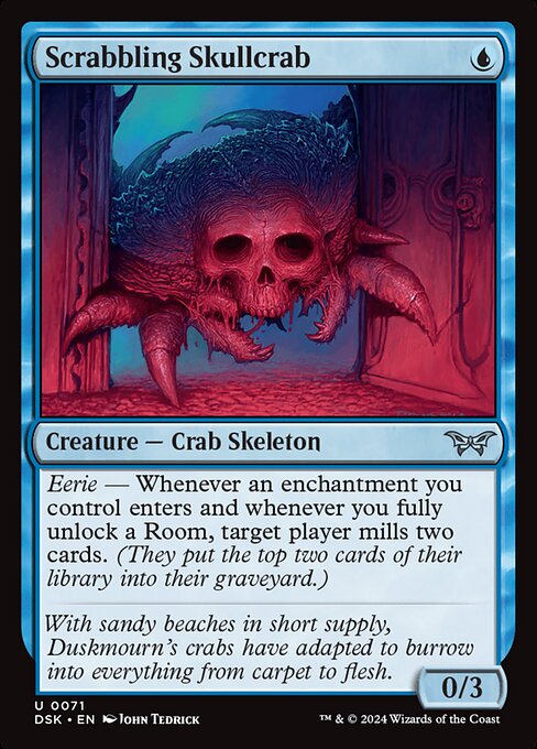 Scrabbling Skullcrab highlighted card art