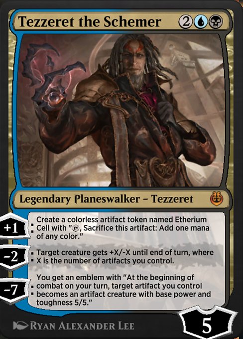 Tezzeret the Schemer highlighted card art