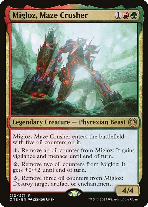 Migloz, Maze Crusher from Phyrexia: All Will Be One