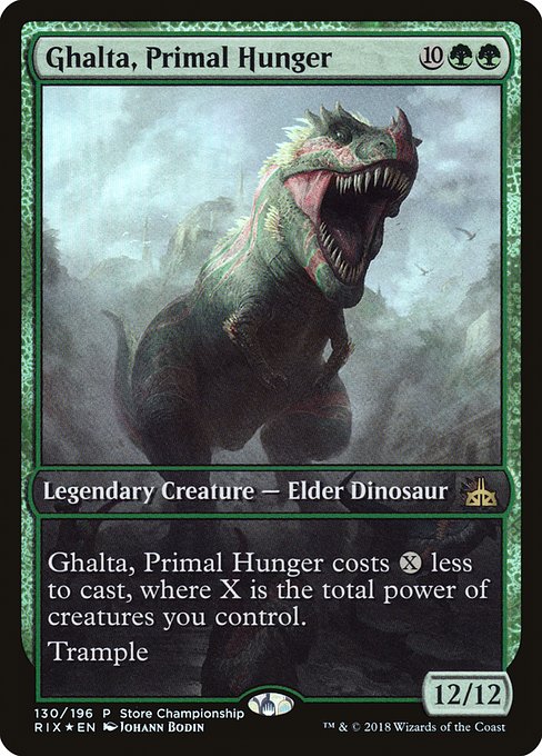 Ghalta, Primal Hunger from Rivals of Ixalan Promos