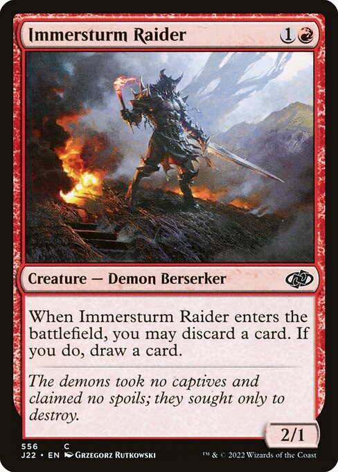 Immersturm Raider highlighted card art