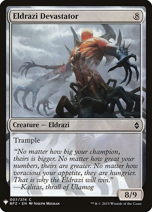Eldrazi Devastator highlighted card art