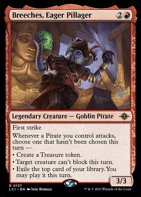 Breeches, Eager Pillager from The Lost Caverns of Ixalan Promos