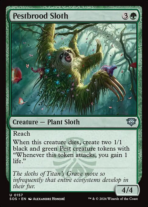 Pestbrood Sloth from Secrets of Strixhaven