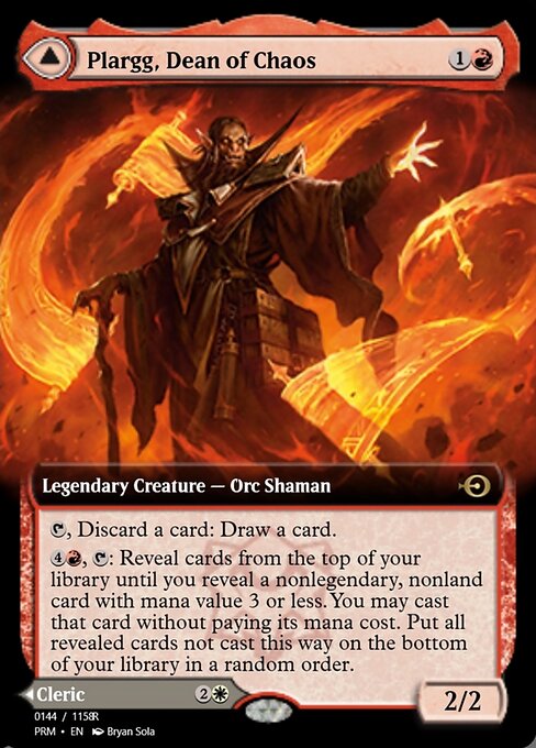 Plargg, Dean of Chaos // Augusta, Dean of Order highlighted card art