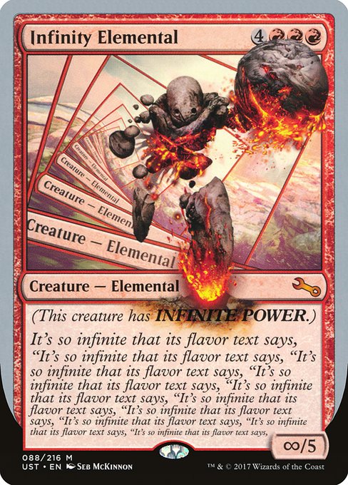 Infinity Elemental from Unstable