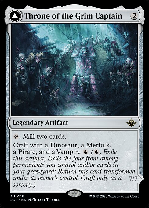 Throne of the Grim Captain // The Grim Captain from The Lost Caverns of Ixalan