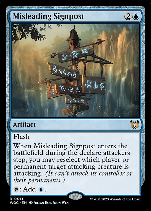 Misleading Signpost from Wilds of Eldraine Commander
