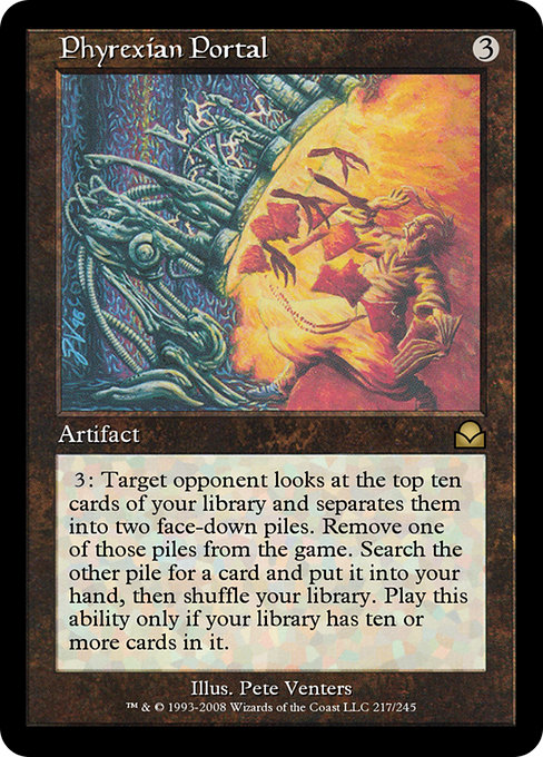 Phyrexian Portal highlighted card art