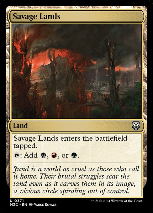 Savage Lands highlighted card art