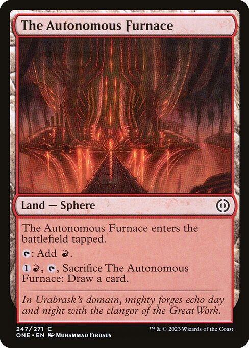 The Autonomous Furnace highlighted card art