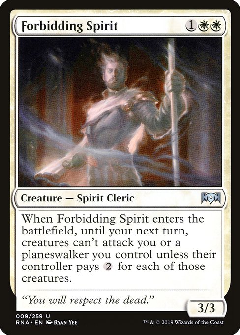 Forbidding Spirit from Ravnica Allegiance