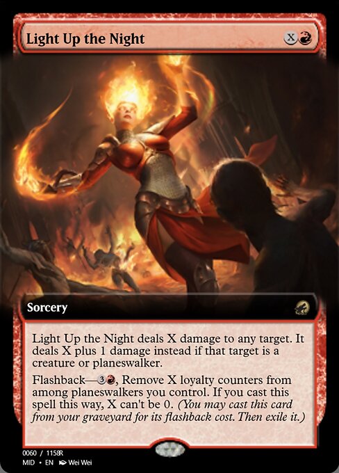 Light Up the Night highlighted card art
