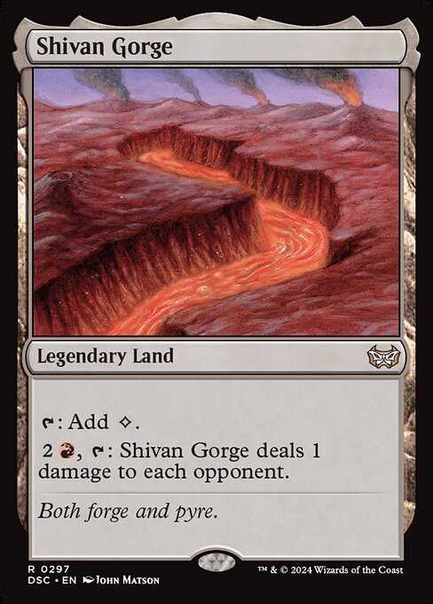 Shivan Gorge highlighted card art