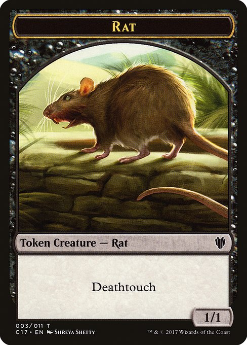Rat from Commander 2017 Tokens